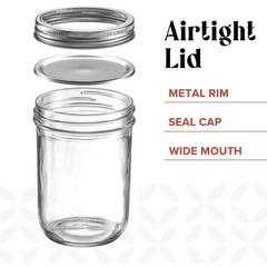 Wide-Mouth Mason Jars