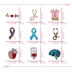 Creative Medical Theme Enamel Pins