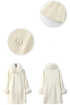 Winter Elegant Thick Women Woolen Coat