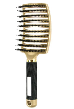 Curved Bristle Massage Comb – Multifunctional Styling for Curly Hair