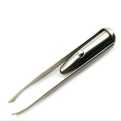 Portable LED Eyebrow Hair Tweezers