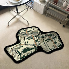 USD Paper Note Special-shaped Home Ground Mat