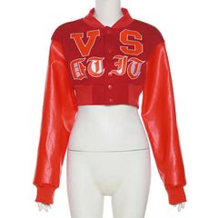 Most Valuable Cropped Varsity Jacket