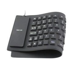 Waterproof Silicone Keyboard Foldable Flexible USB Dustproof DirtProof Full Size